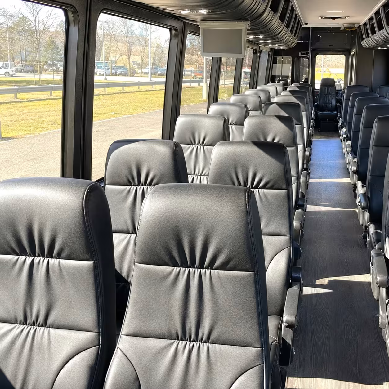28 passenger minibus interior