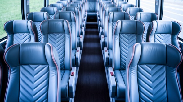 55 passenger charter bus interior south jordan