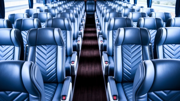 56 passenger charter bus interior south jordan